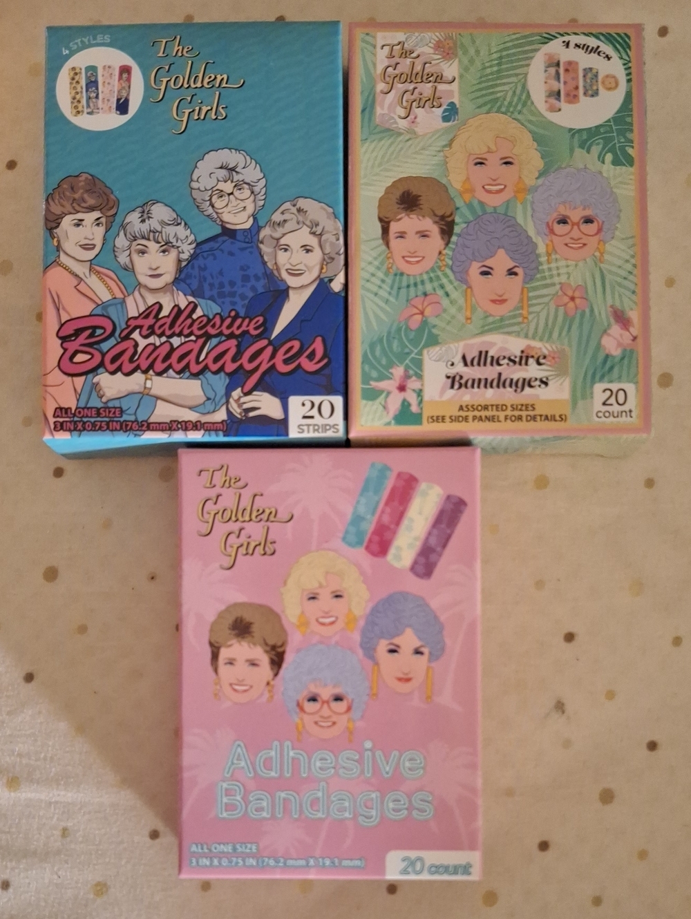 Adhesive Bandages - Pink Assorted Designs